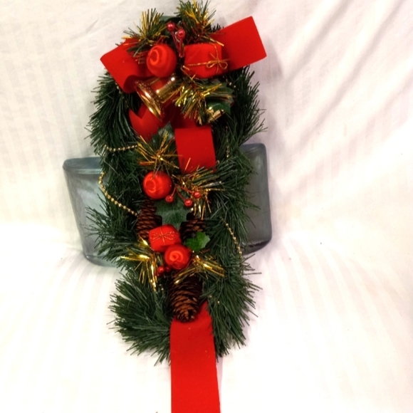 unbranded Other - 4 Vintage Christmas Swags Door Decor w/ Bells, Gifts, Ornaments & Pine Cones